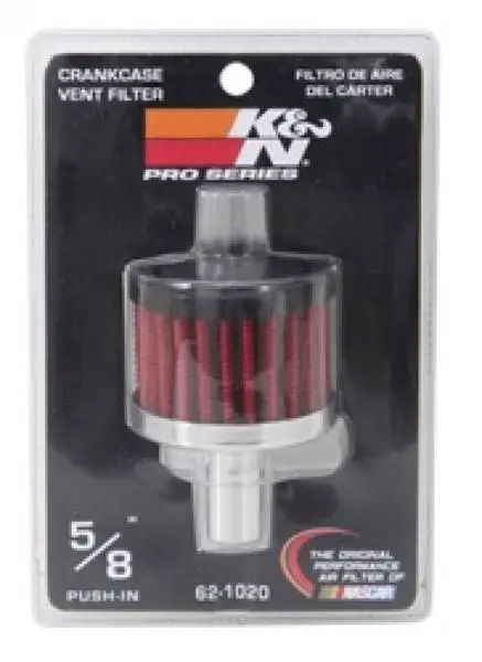 K&N Steel Base Crankcase Vent Filter .625in Vent OD x 2in OD x 1.5in Height image 9