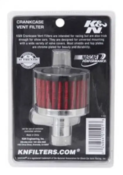 K&N Steel Base Crankcase Vent Filter .75in Vent OD x 2in OD x 1.5in Height image 8