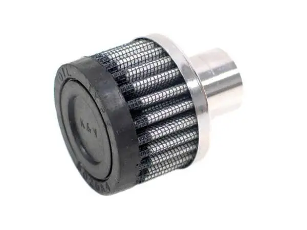 K&N Steel Base Crankcase Vent Filter/Breather 1in Vent OD x 2in OD x 1.5in Height image 4