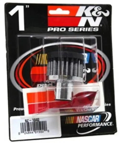 K&N Steel Base Crankcase Vent Filter/Breather 1in Vent OD x 2in OD x 1.5in Height image 6