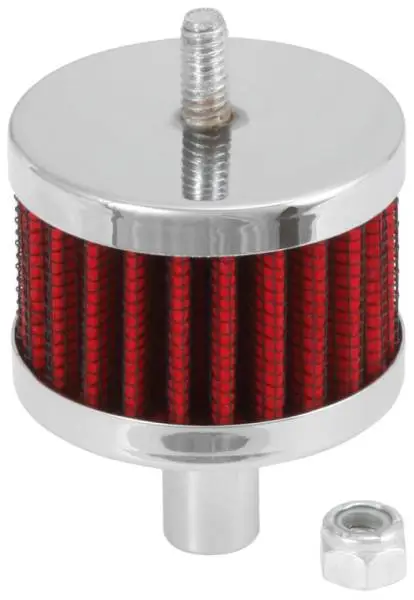 K&N Steel Base Crankcase Vent Filter 0.5in Vent OD x 2in OD x 1.5in Height image 2