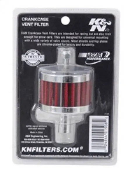 K&N Steel Base Crankcase Vent Filter 0.5in Vent OD x 2in OD x 1.5in Height image 8