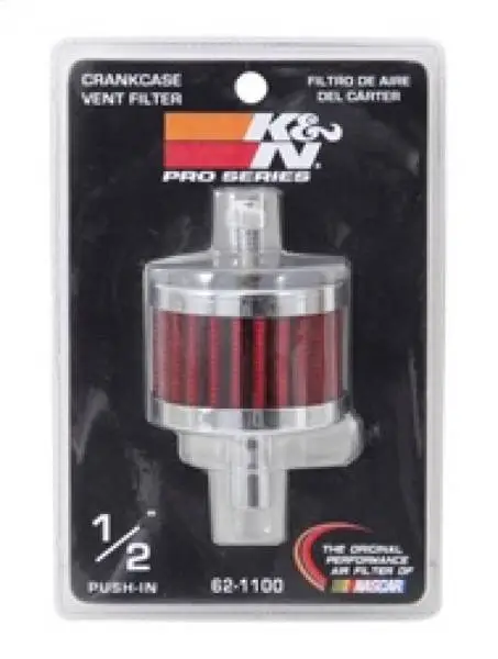 K&N Steel Base Crankcase Vent Filter 0.5in Vent OD x 2in OD x 1.5in Height image 9