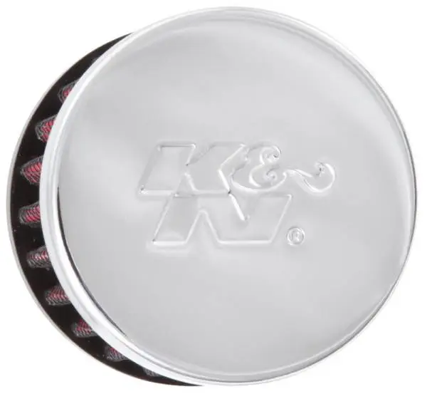 K&N Clamp On Rubber Base Crankcase Vent Filter 0.375in Flange ID x 2in OD x 1.5in Height image 5