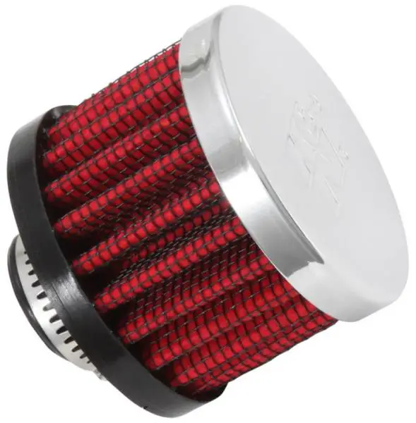 K&N Clamp On Rubber Base Crankcase Vent Filter 0.5in Flange ID 2in OD 1.5in Height image 2