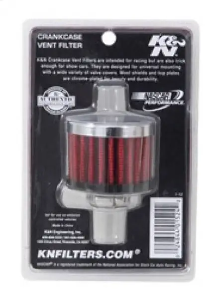 K&N Clamp On Rubber Base Crankcase Vent Filter 0.5in Flange ID 2in OD 1.5in Height image 8