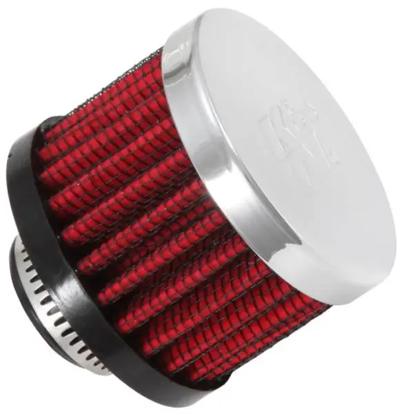 K&N 0.625 inch ID 2 inch OD 1.5 inch H Clamp On Crankcase Vent Filter thumbnail 2