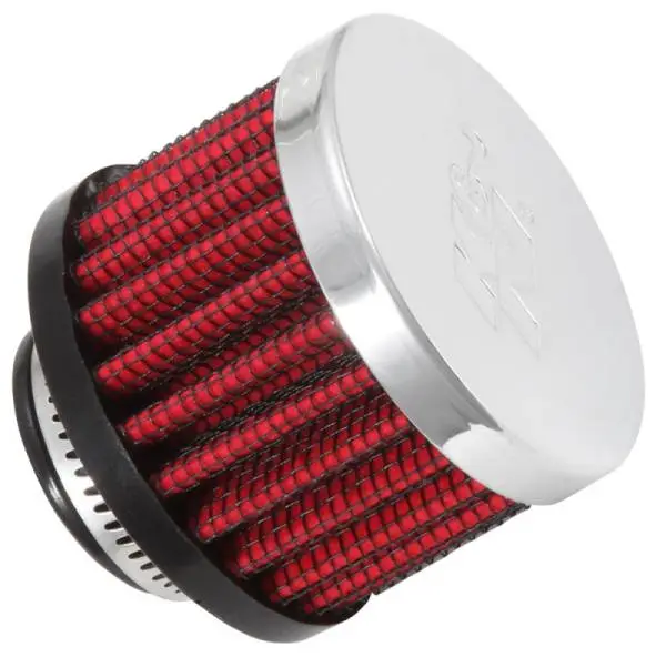K&N 3/4 inch ID 2 inch OD 1.5 inch H Clamp On Crankcase Vent Filter image 2