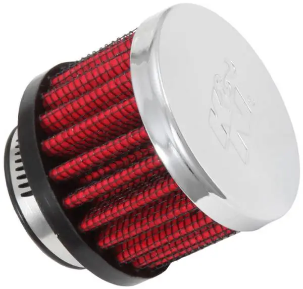 K&N 1in Flange ID x 2in OD x 1.5 inch H Rubber Base Crankcase Vent Filter image 2