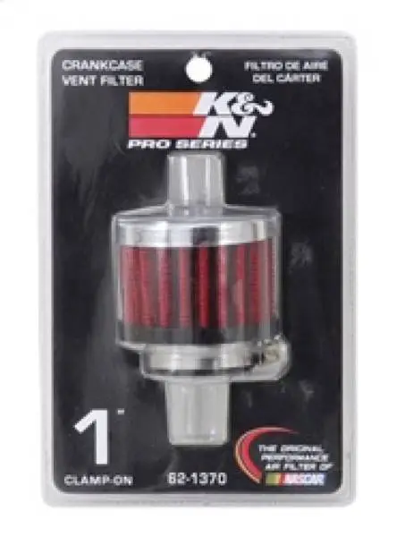 K&N 1in Flange ID x 2in OD x 1.5 inch H Rubber Base Crankcase Vent Filter image 9