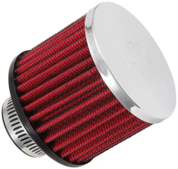 K&N 1.25in Flange ID x 3in OD x 2.5in H Rubber Base Crankcase Vent Filter image 6