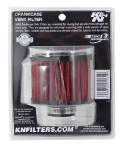 K&N 1 inch ID 3 inch OD 2.375 inch H Rubber Base Crankcase Vent Filter image 8