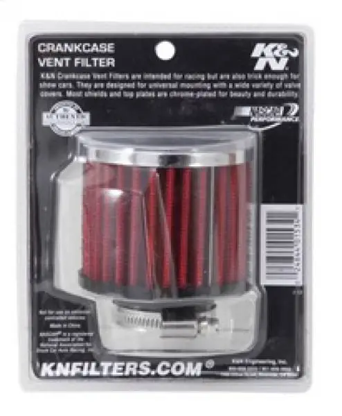 K&N 1.375 inch ID 3 inch OD 2.5 inch H Clamp On Crankcase Vent Filter image 8