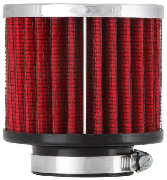 K&N 1.5in Flange ID x 3in OD x 2.5in H Chrome Finish Rubber Base Crankcase Vent Filter image 4