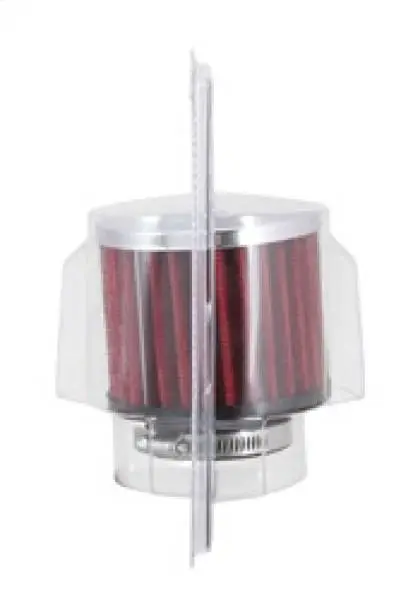 K&N 1.5in Flange ID x 3in OD x 2.5in H Chrome Finish Rubber Base Crankcase Vent Filter image 10
