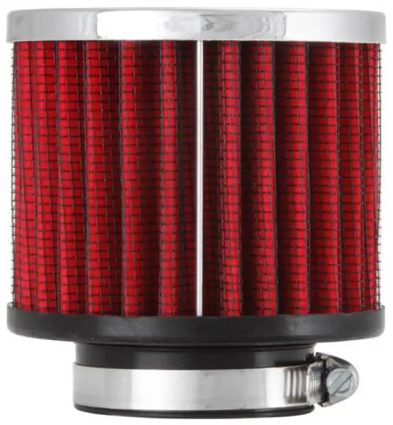 K&N 1.5in Flange ID x 3in OD x 2.5in H Chrome Finish Rubber Base Crankcase Vent Filter image 12