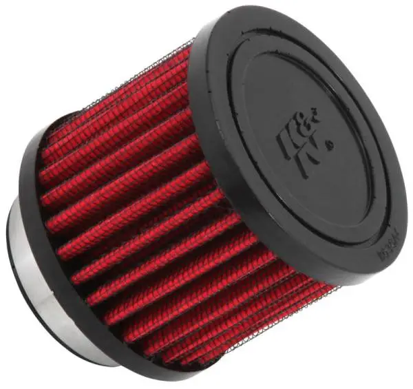K&N 1.75 inch Vent 3 inch D 2.5 inch H Air Filter - Rubber Top image 2
