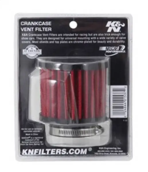 K&N 1.75 inch Vent 3 inch D 2.5 inch H Air Filter - Rubber Top image 8