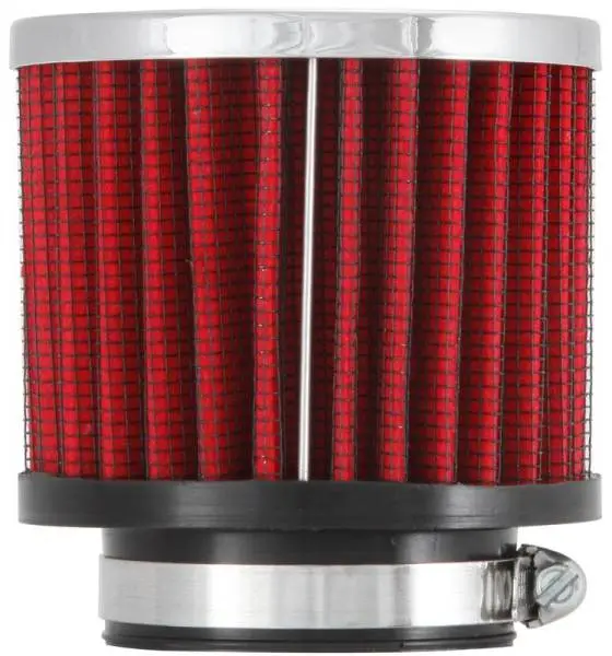 K&N 1.75in Flange ID x 3in OD x 2.5in H Chrome Finish Rubber Base Crankcase Vent Filter image 6