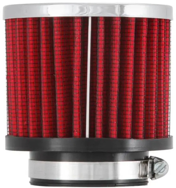K&N 1.75in Flange ID x 3in OD x 2.5in H Chrome Finish Rubber Base Crankcase Vent Filter image 12