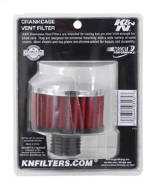 K&N .5in Flange ID x 3in OD x 3.25in H Rubber Base Crankcase Vent Filter image 4