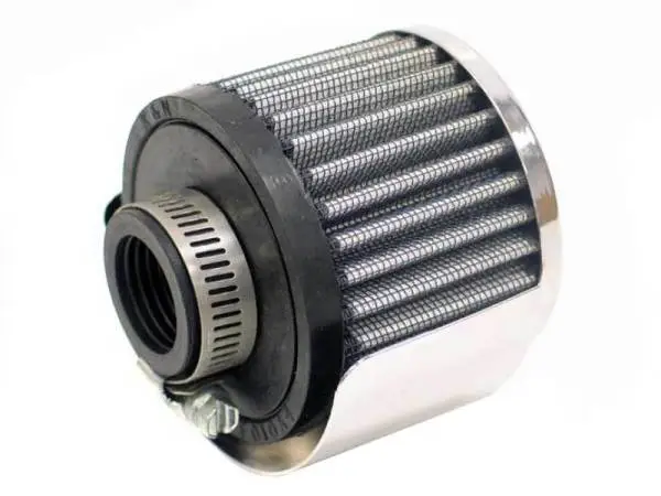 K&N 1in Flange ID x 3in OD x 2.5in Height Clamp On Crankcase Vent Filter image 2
