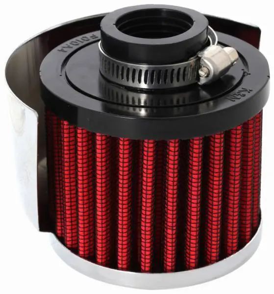 K&N 1in Flange ID x 3in OD x 2.5in Height Clamp On Crankcase Vent Filter image 7