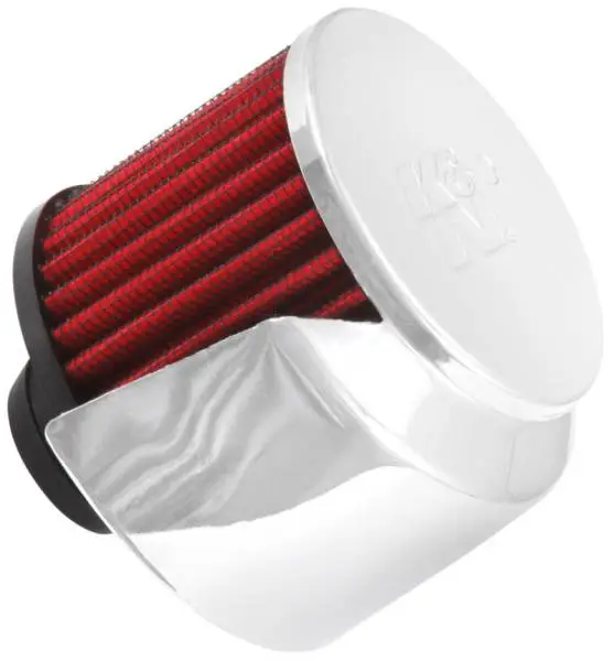 K&N 1in Flange L x 3in OD x 2.5in Height Clamp On Crankcase Vent Filter image 2