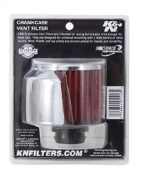 K&N 1in Flange L x 3in OD x 2.5in Height Clamp On Crankcase Vent Filter image 5