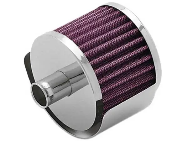 K&N 0.75 inch ID 1.375 inch OD 1.125 inch H Clamp On Crankcase Vent Filter thumbnail 7