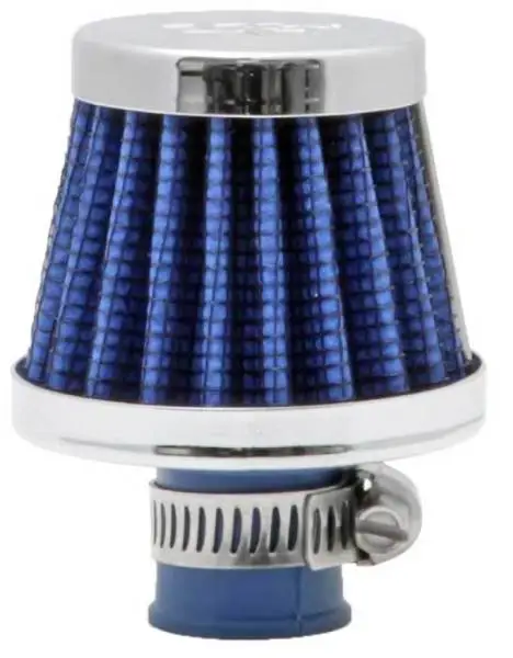 K&N 2in Base OD x .375in Flange ID x 1.75in H Rubber Base Crankcase Vent Filter - Blue image 13