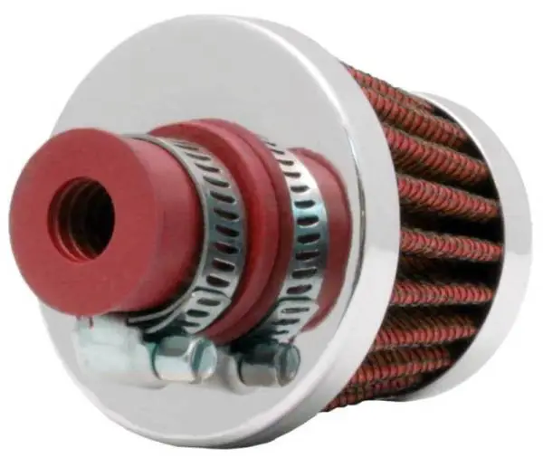 K&N 2in Base OD x .375in Flange ID x 1.75in H Rubber Base Crankcase Vent Filter image 3