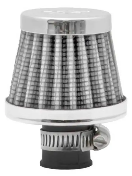K&N 2in Base OD x .375in Flange ID x 1.75in H Rubber Base Crankcase Vent Filter - White image 13