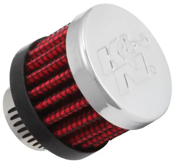 K&N Rubber Base Crankcase Vent Filter - 0.55in Flange ID 1.375in OD 1.125in Height image 2