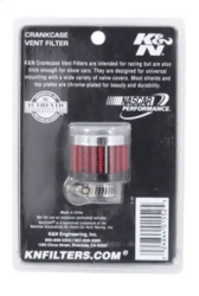 K&N Rubber Base Crankcase Vent Filter - 0.55in Flange ID 1.375in OD 1.125in Height image 4