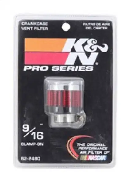 K&N Rubber Base Crankcase Vent Filter - 0.55in Flange ID 1.375in OD 1.125in Height image 5