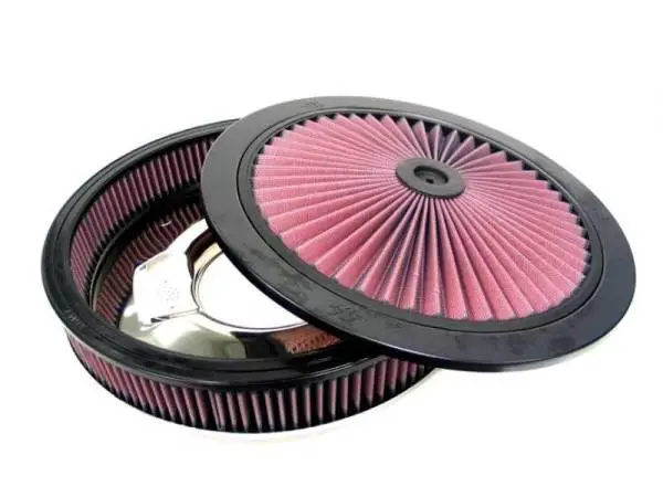 K&N X-Stream Round Custom Top Assembly Filter - Red 12in ID 5.125in Inlet Dia 2.313in Height image 2