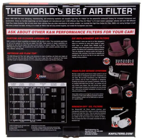 K&N X-Stream Top Assembly 12in ID 7.313in Neck Flange 5in Height - Red Filter image 4