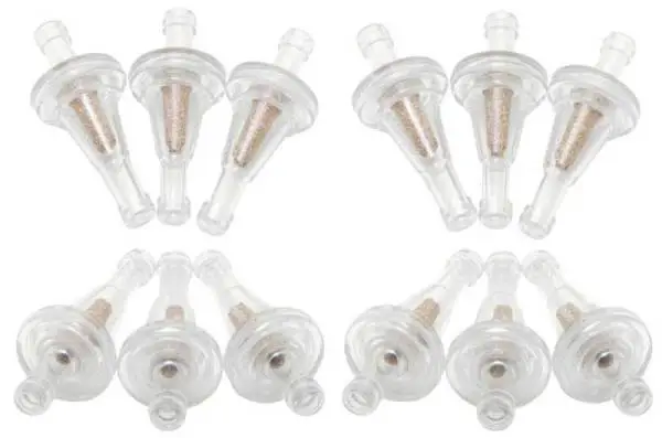 K&N 0.25in Flange 2.15in Length 1in OD Sintered Porous Bronze Fuel Filter (Set of 12)