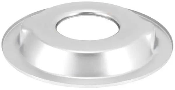 K&N Metal Base Plate 14in OD 5-1/8in Flange Chrome Finish thumbnail 2