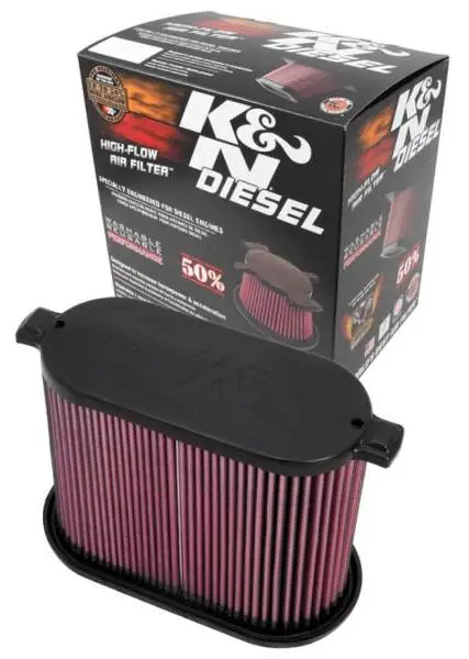 K&N 08-10 Ford F250 Super Duty 6.4L Drop In Air Filter thumbnail 11