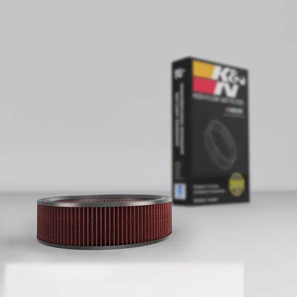 K&N Replacement Drop In Air Filter - 14in OD / 12in ID / 4in H w/ Wire thumbnail 3