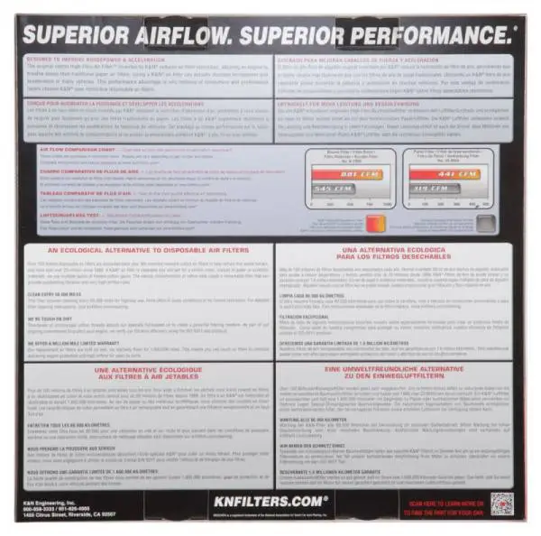 K&N Replacement Drop In Air Filter - 14in OD / 12in ID / 4in H w/ Wire thumbnail 7