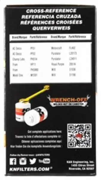 K&N Oil Filter OIL FILTER; AUTOMOTIVE thumbnail 11