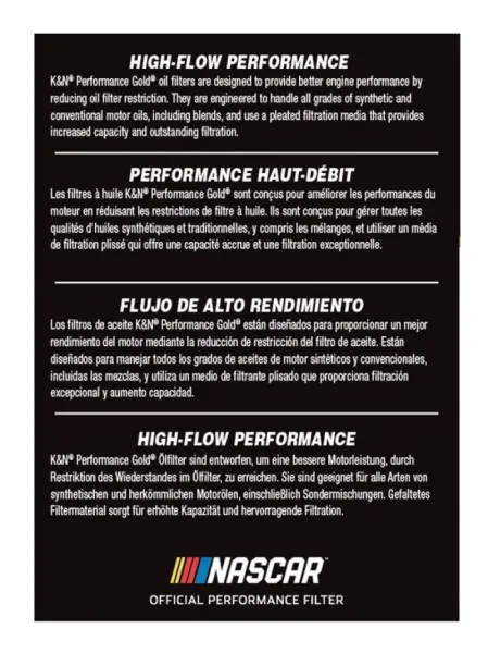 K&N Oil Filter OIL FILTER; AUTOMOTIVE thumbnail 7