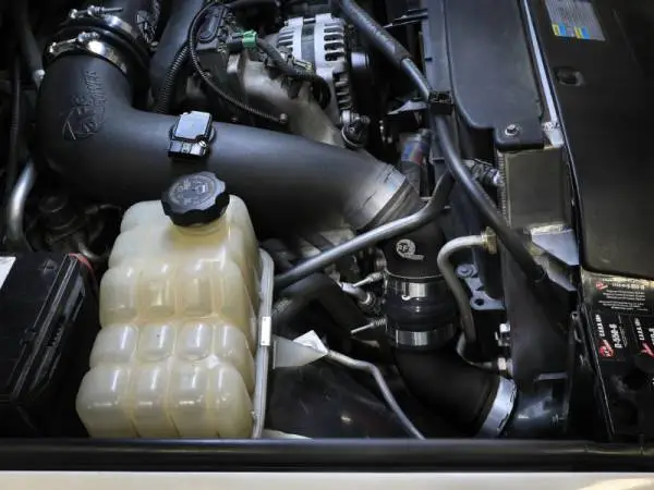 aFe 06-10 GM Diesel Trucks V8 6.6L BladeRunner Aluminum Hot & Cold Charge Pipe Kit - Black thumbnail 3