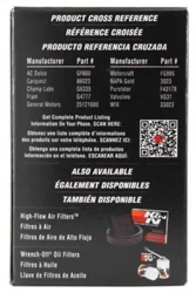 K&N Cellulose Media Fuel Filter 1.688in OD x 3.813in L thumbnail 5