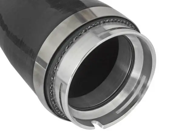 aFe BladeRunner 2.5in Black IC Tube Hot Side w/ Coupling & Clamp Kit 2016 GM Colorado/Canyon 2.8L thumbnail 4