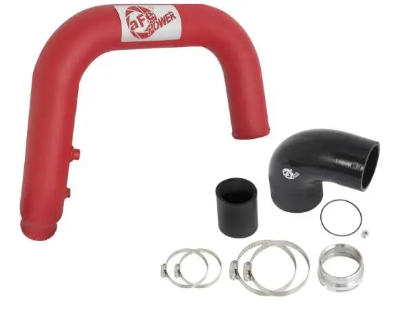 aFe BladeRunner 2.5in Red IC Tube Hot Side w/ Coupling & Clamp Kit 2016 GM Colorado/Canyon 2.8L thumbnail 9