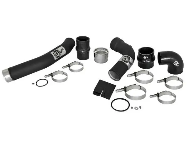 aFe Bladerunner 3in Hot and Cold Side Black Intercooler Tubes 2017 Ford Diesel Trucks V8 6.7L (td) thumbnail 13